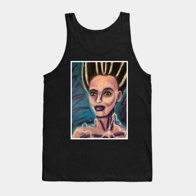 Bride of Frankenstein Tank Top by Bad Hombre Art